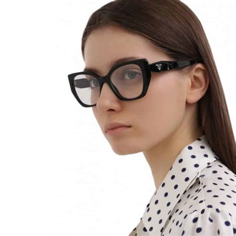 PRADA PR 18WV Women's Irregular Eyeglasses .